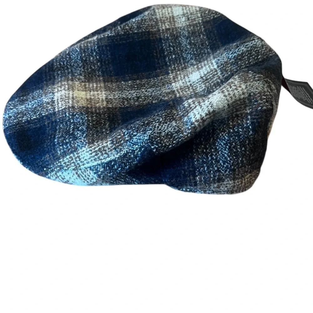 Biltmore 1917 Men’s Flat Cap Plaid Wool Blend size M NWT